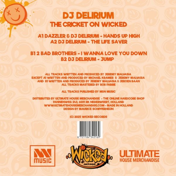 Dj Delirium - The Cricket on Wicked (Black colored) (WICK004) (Pre-order) - Image 3