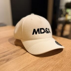 MD&A Embroided Baseball Cap White