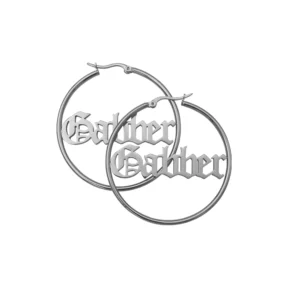 Gabber Earrings Silver - 5 CM