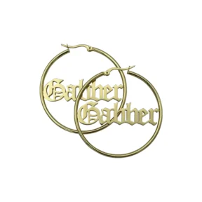 Gabber Earrings Gold - 5 CM