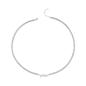 100% Hardcore Necklace Gabber Silver [65 CM]