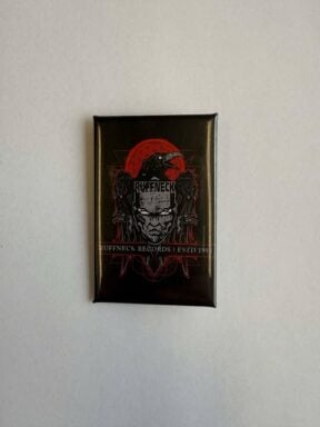 Ruffneck Records Logo Crow pin