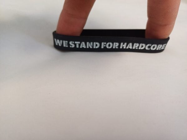 We Stand For Hardcore wristband