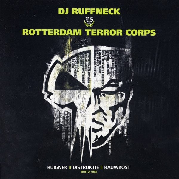 DJ Ruffneck Vs Rotterdam Terror Corps – Hooligan DNA / Faster, Harder, Louder (White Color)(RUFFA008)