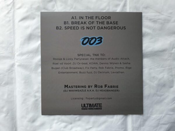 DJ Mastersound - Speed is not Dangerous - Image 2